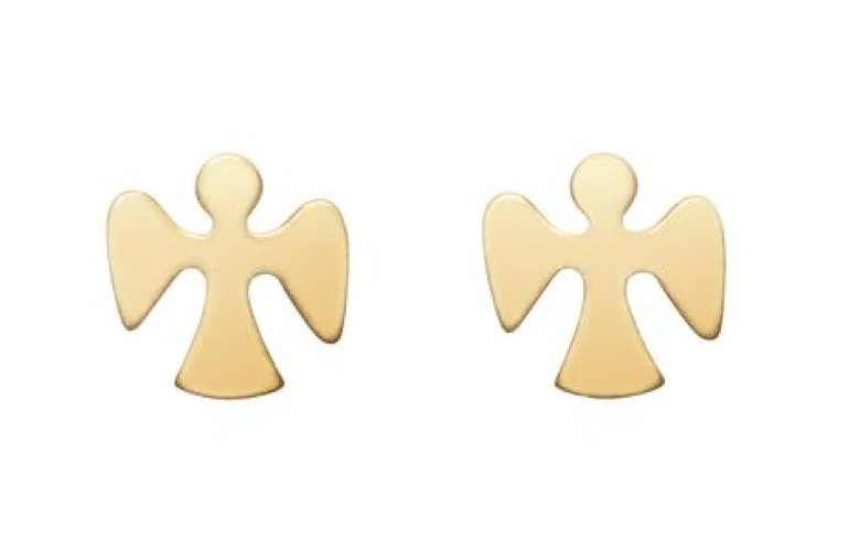guardian angel stud - gold