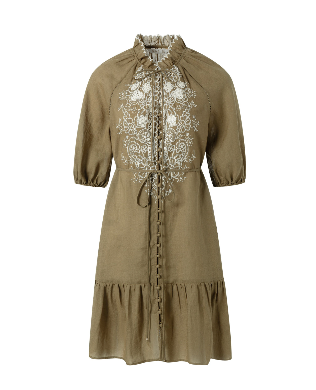 GENEVIEVE EMBROIDERED DRESS