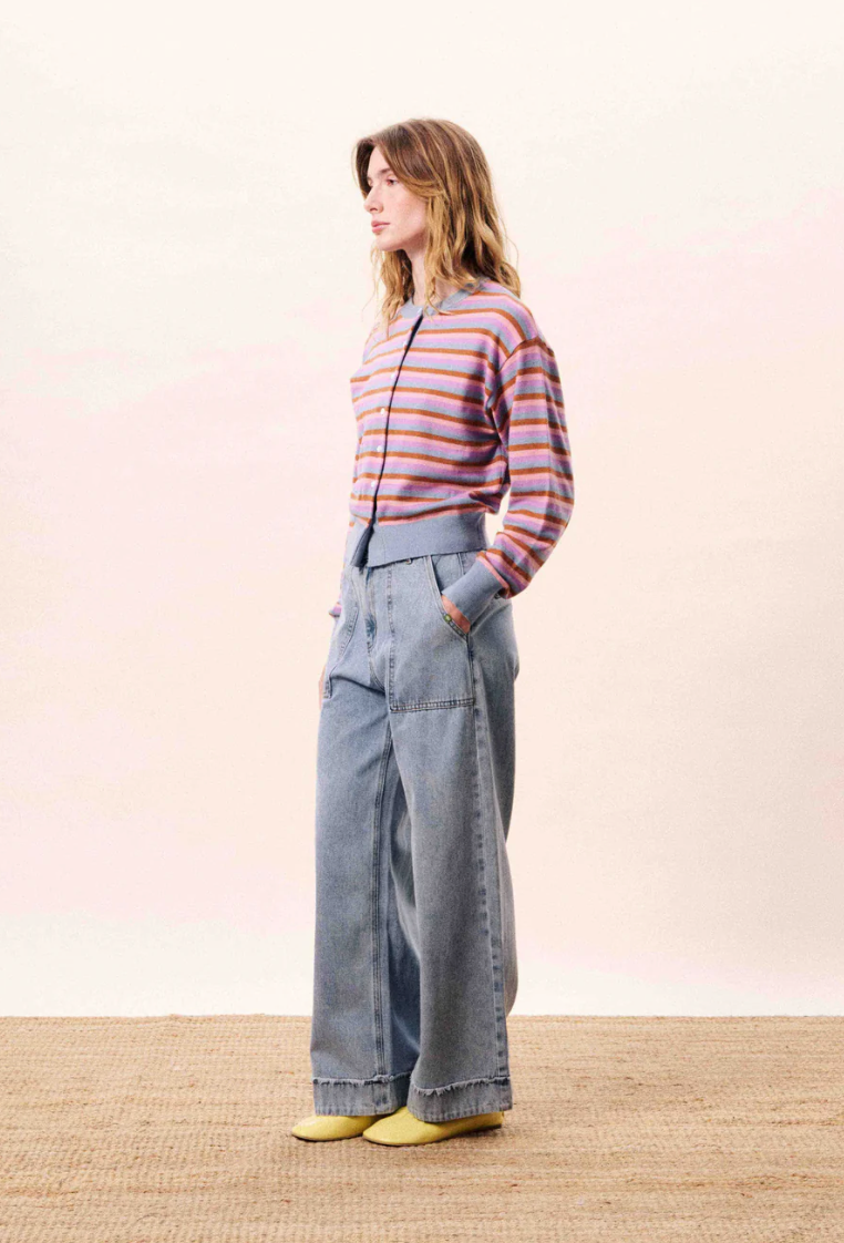 LIGHT BLUE CARDIGAN ADRIA