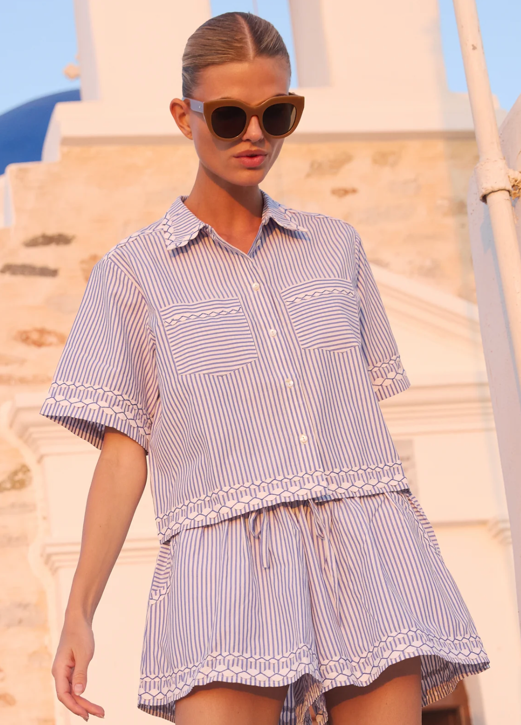 RILEY SHORTS- SCONSET BLUE