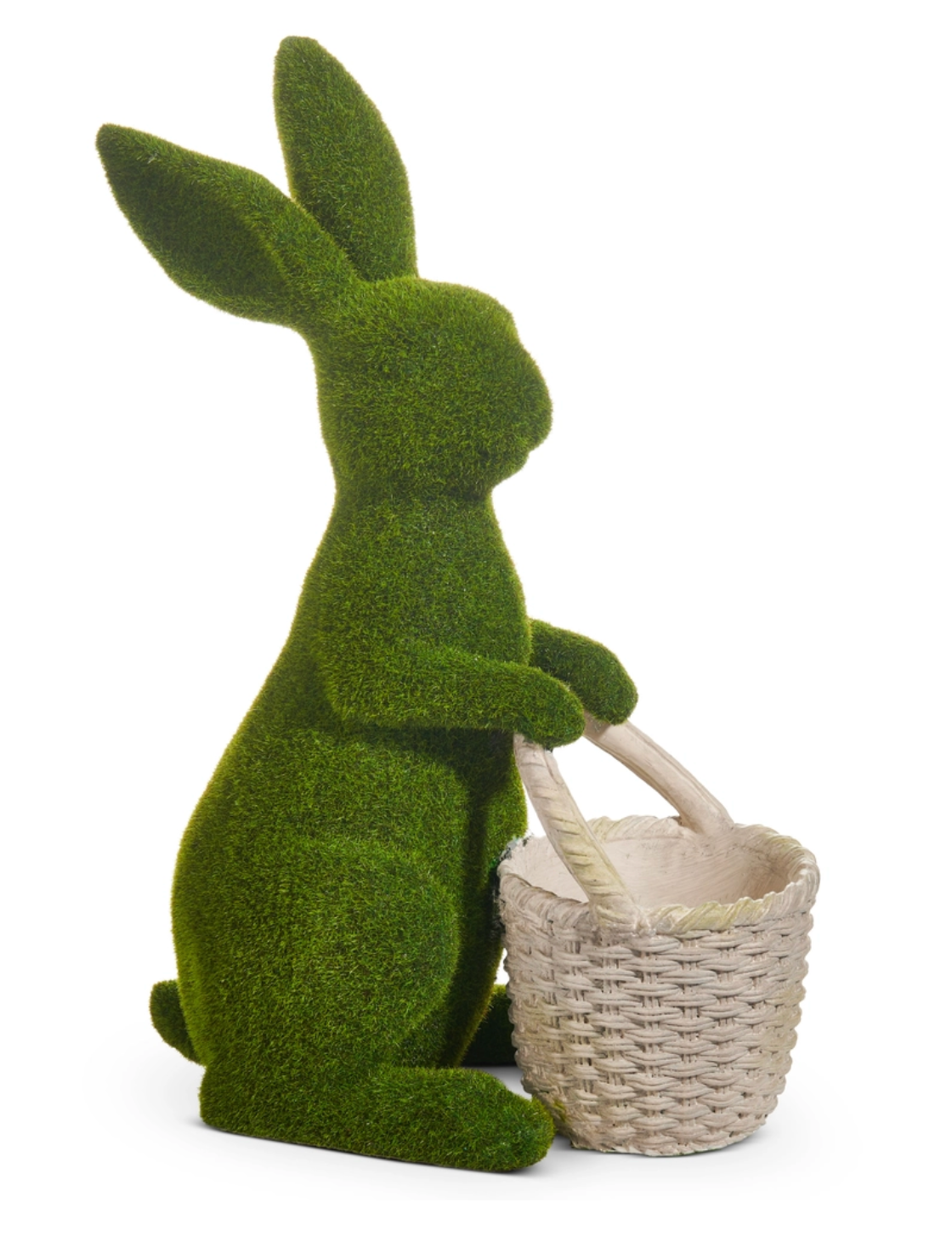 Moss Bunny With Basket