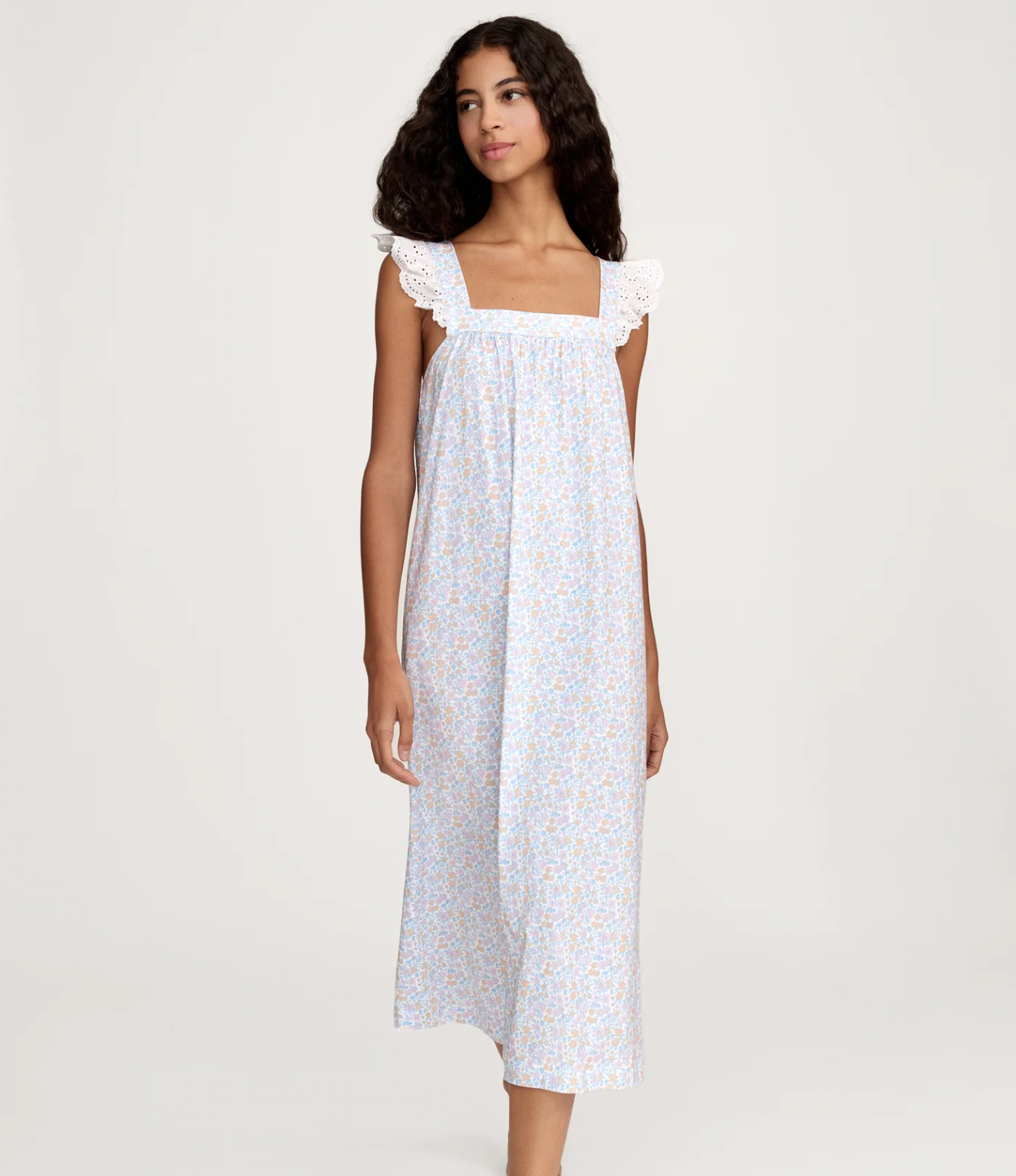 Clara Nightgown in Fleur Blanche