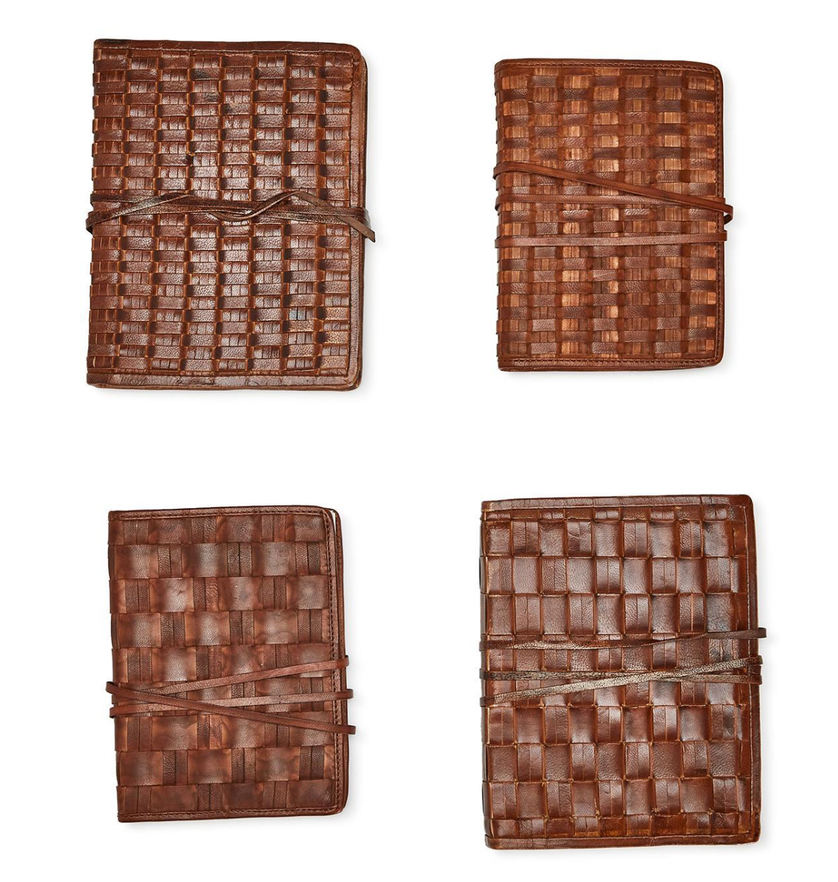 Chestnut Woven Leather Journal