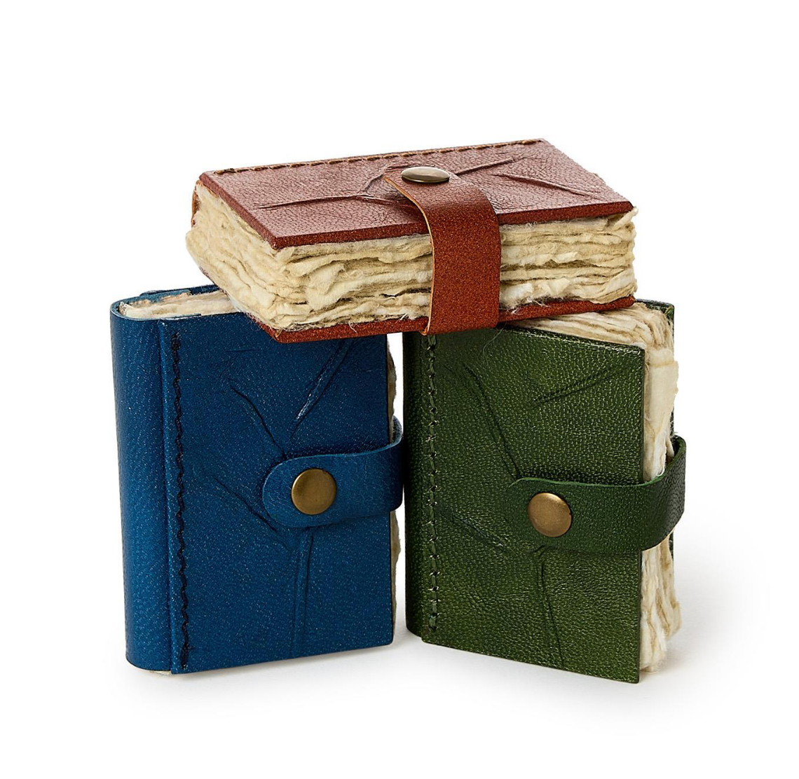 Crushed Leather Mini Journal