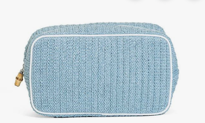 Big Glam Straw Cosmetic Bag