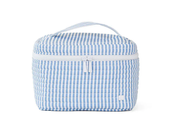 QUILTED TRAIN SET - PIMLICO STRIPE CHAMBRAY