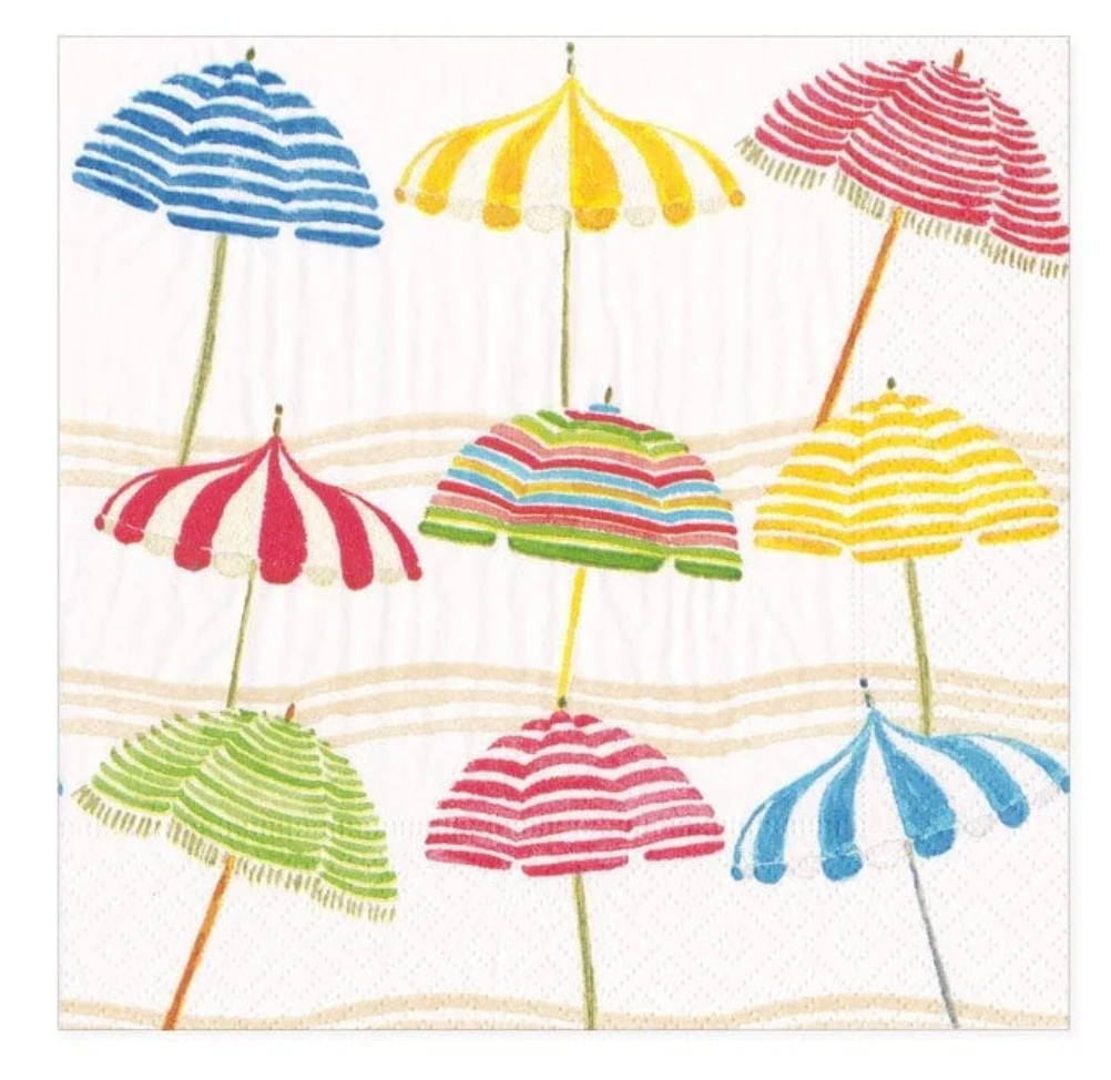Beach Umbrellas Napkin Cocktail