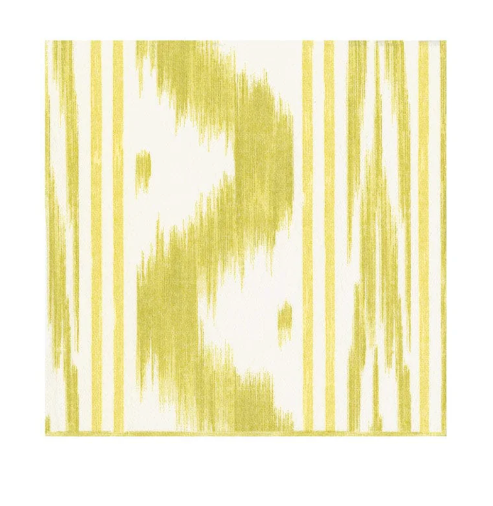 Toile De Nantes Yellow Napkin Cocktail