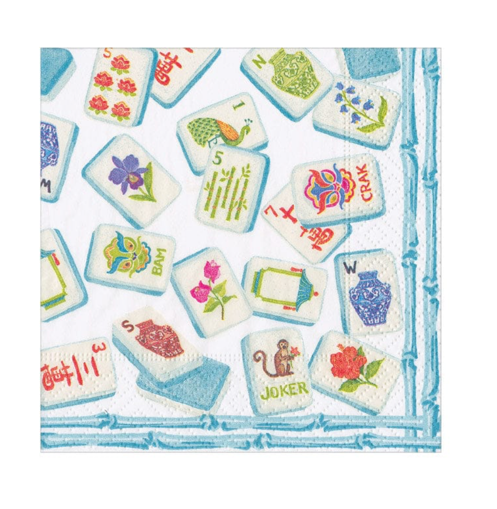 Mahjong Robin'S Egg Napkin Cocktail