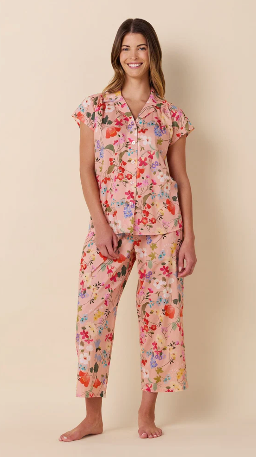 Strawberry Fields Voile Capri