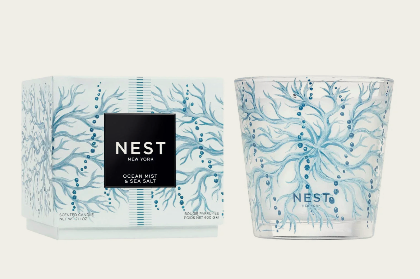 Ocean Mist & Sea Salt Decorative 3-Wick Candle