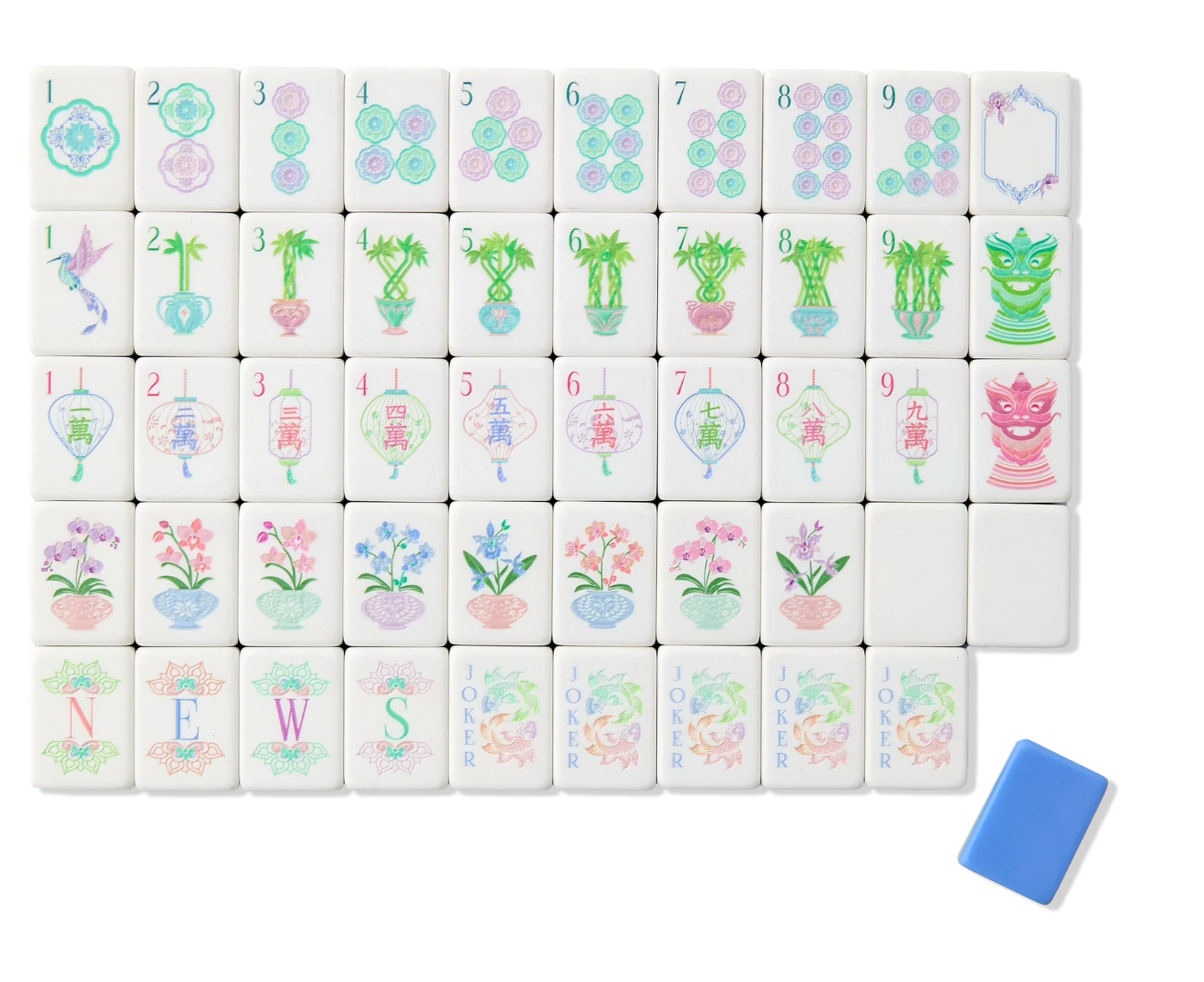 Moonlight Mahjong Tiles
