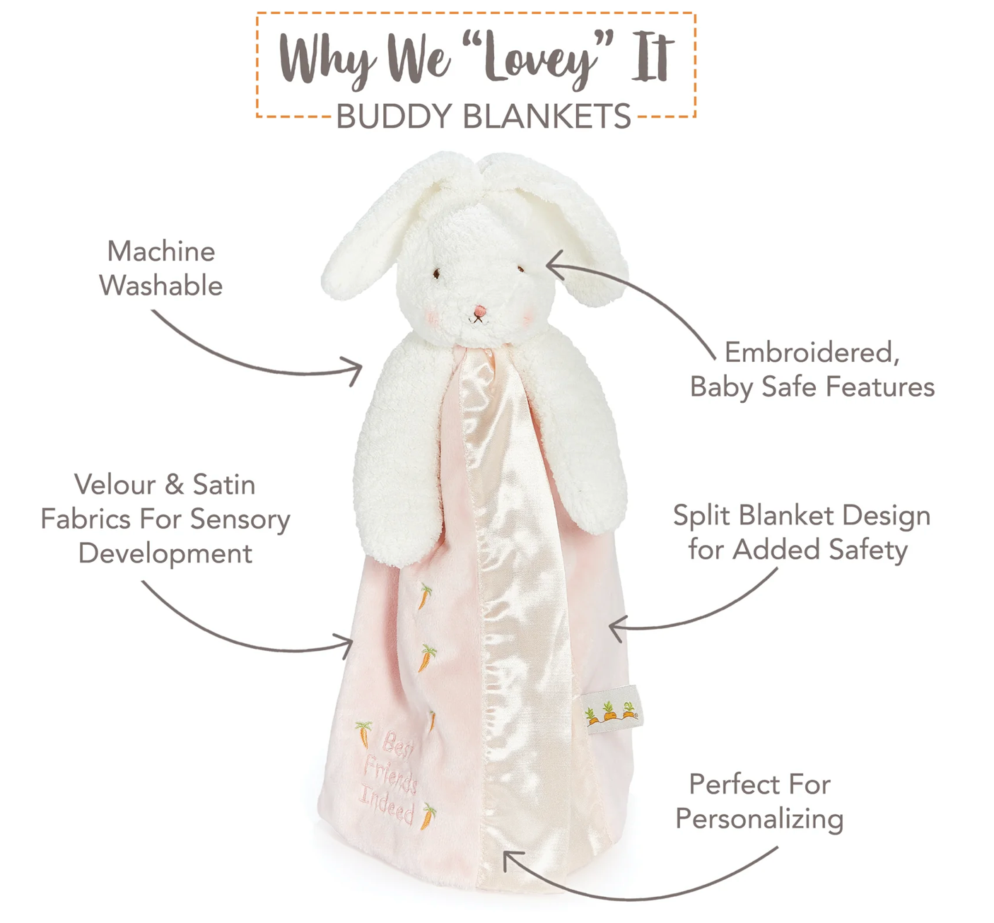Blossom Bunny Buddy Blanket