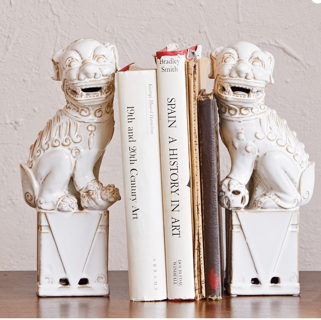 Lion Dog Bookends