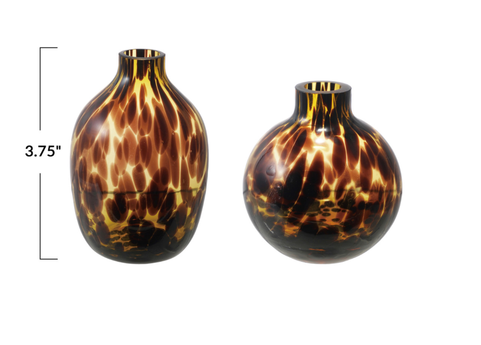 Tortoise Glass Vase