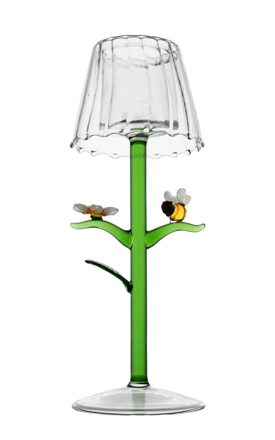 Firefly Tealight with Bee & Flower