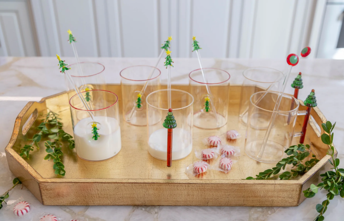 Christmas Tree Hiball Glasses (Sold Individually)