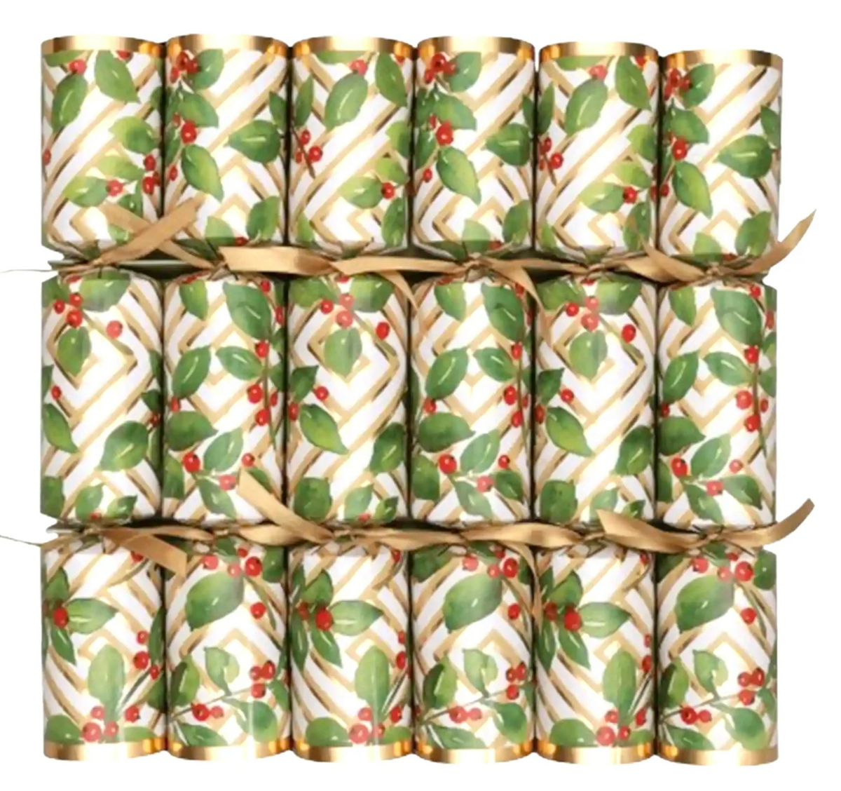 Holly And Fretwork Christmas Cracker