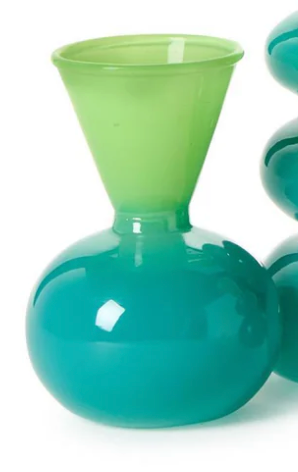 Aqua Verde Glass Vases