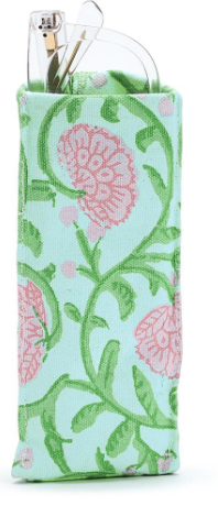 Looking Good Floral Block Print Eyeglasses Holder