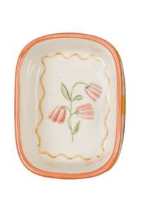 Hand Painted Fruit/Flower Trinket Dishes