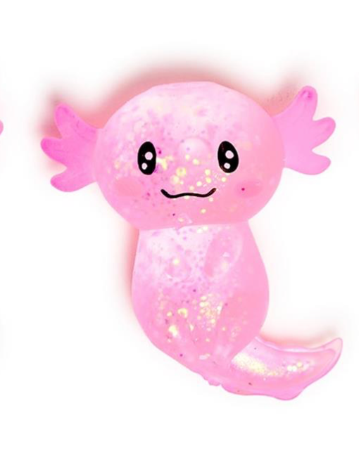 Squishy Glitter Axolotl