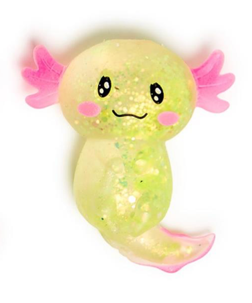 Squishy Glitter Axolotl
