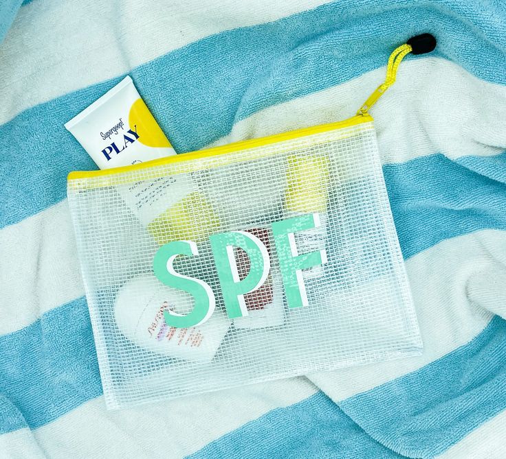 Mesh Zipper Pouch with personalization