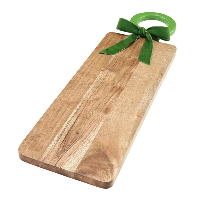 Long Wood Board with Enamel Handle