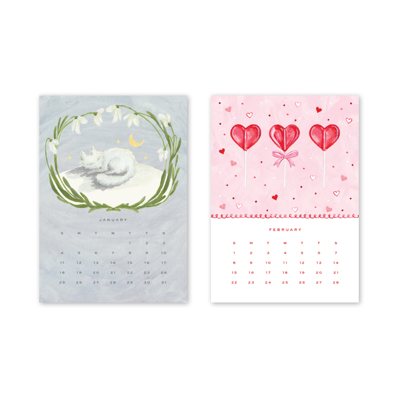 2026 Desktop Calendar Refill Only