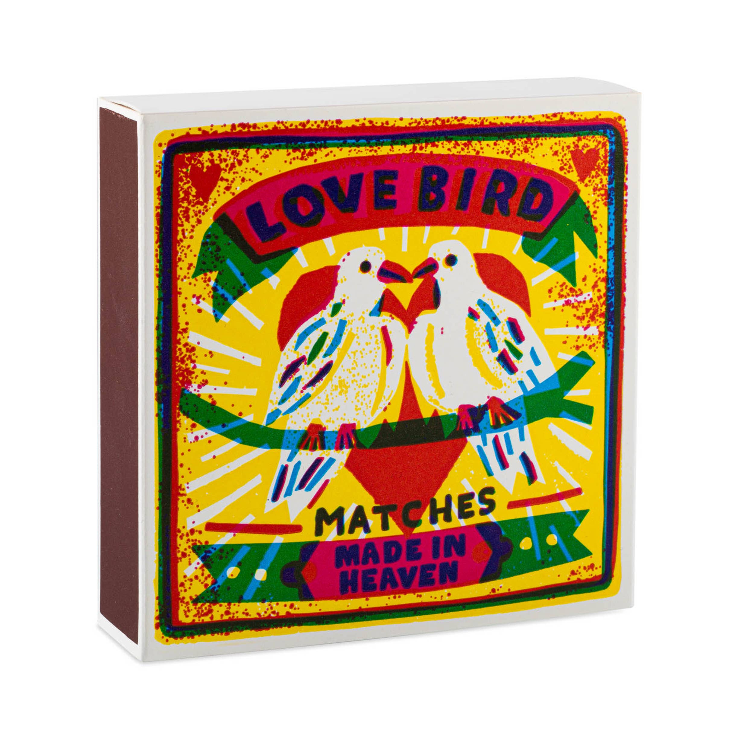 Love Birds  | Square - Safety Matches