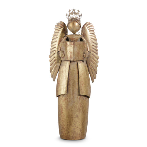 Antiqued Gold Angel - Large
