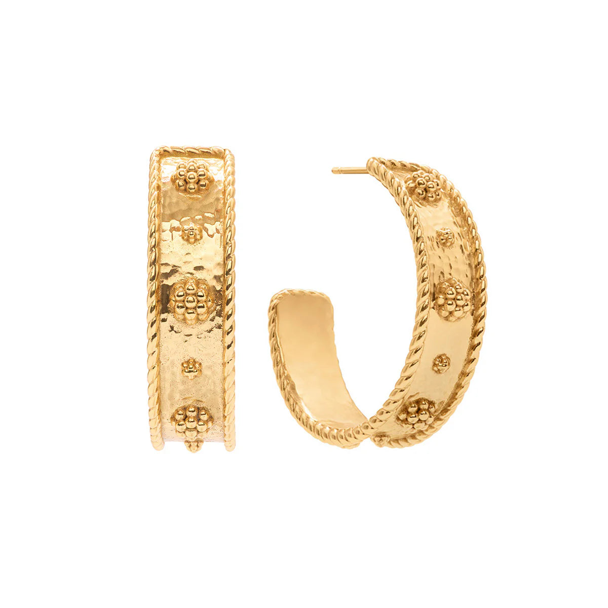 Berry Classic Hoop Earrings