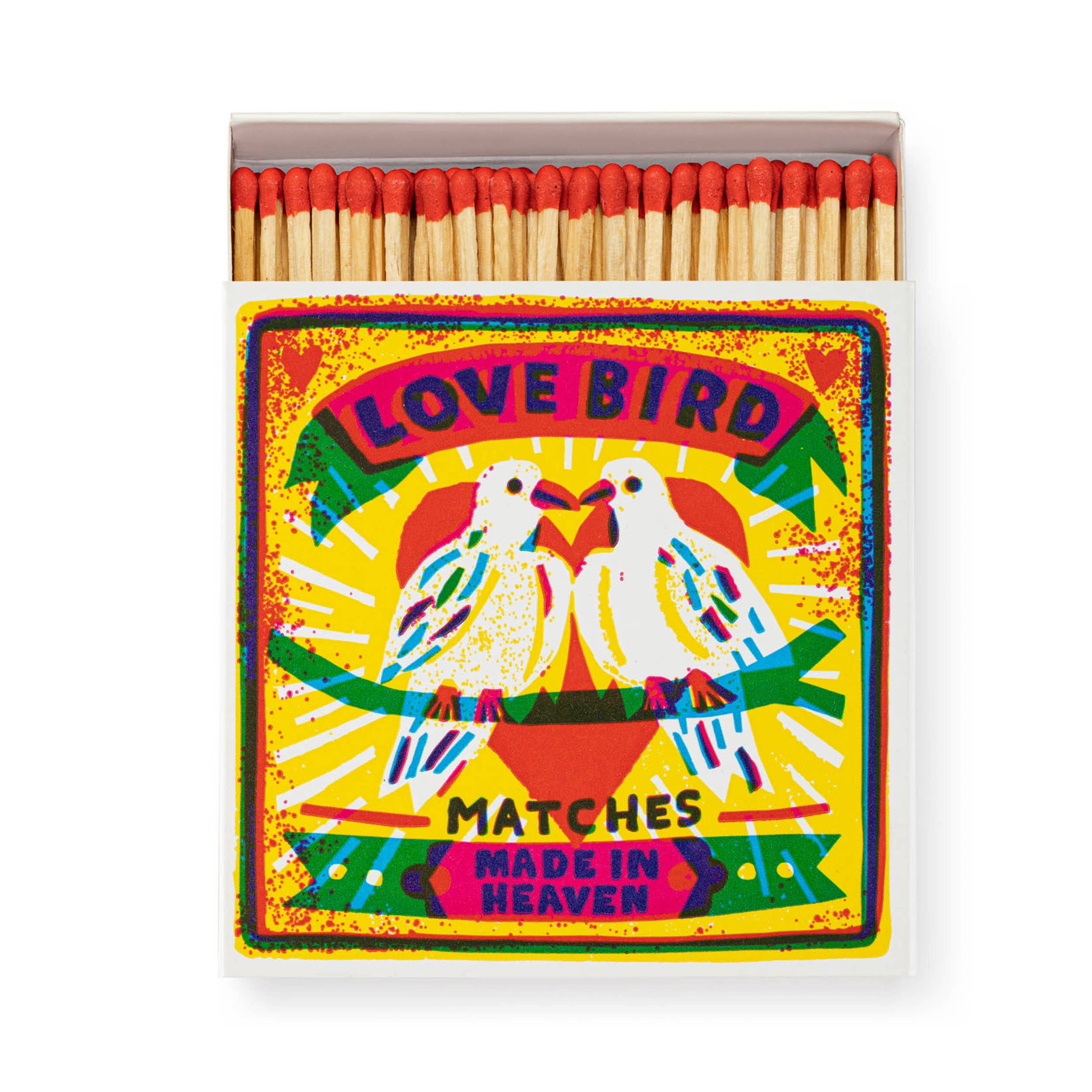 Love Birds  | Square - Safety Matches