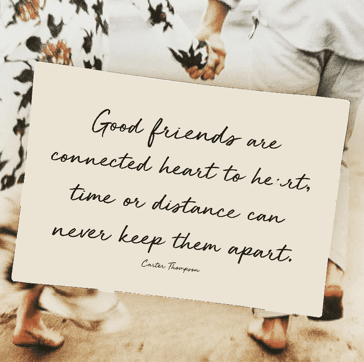 Good Friends Are Connected Decoupage Glass Tray