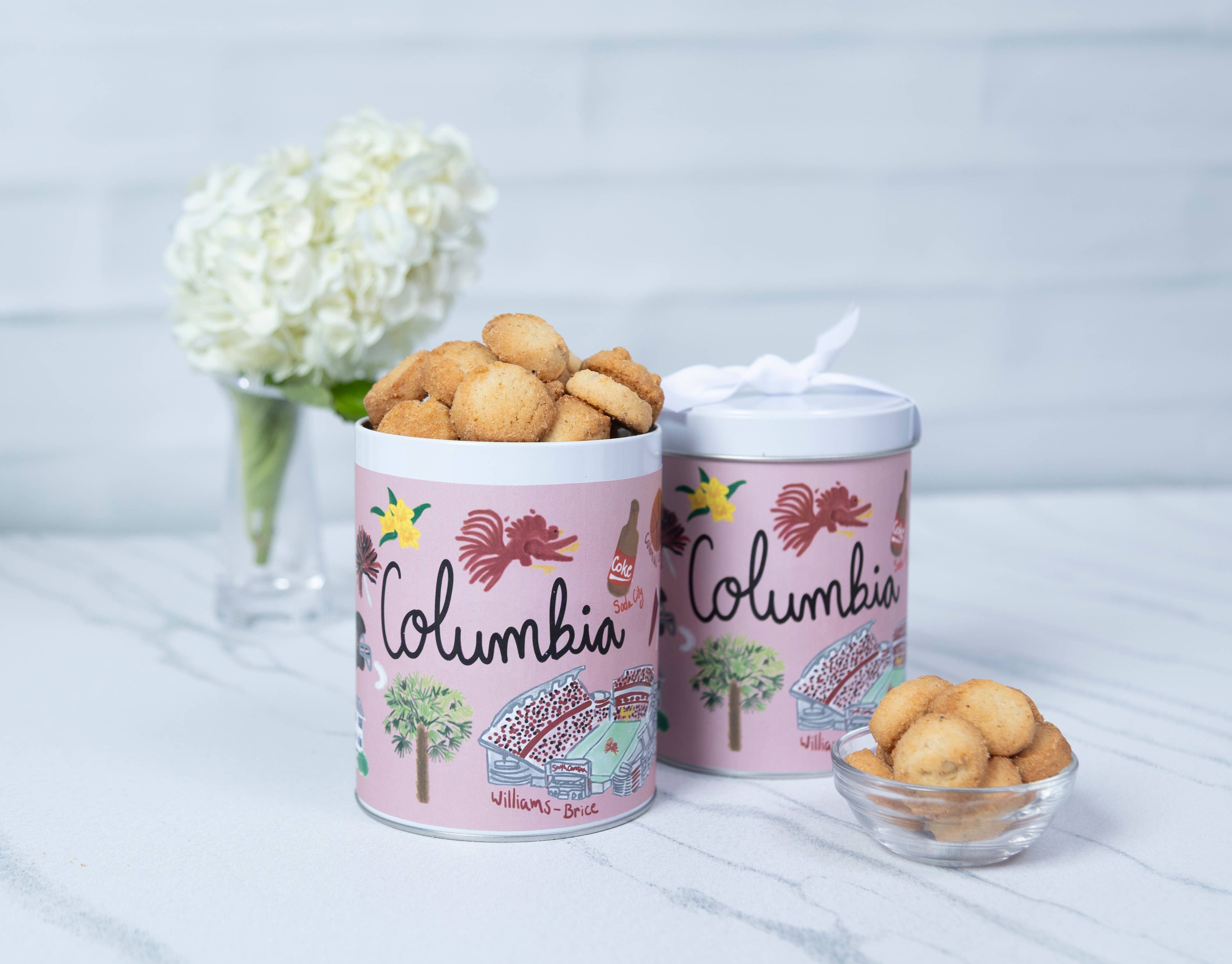 Columbia SC Gift Tin | Gourmet Shortbread Cookies or Nuts