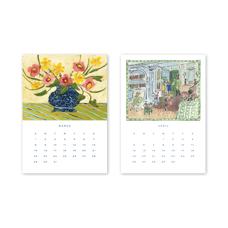 2026 Desktop Calendar with Easel