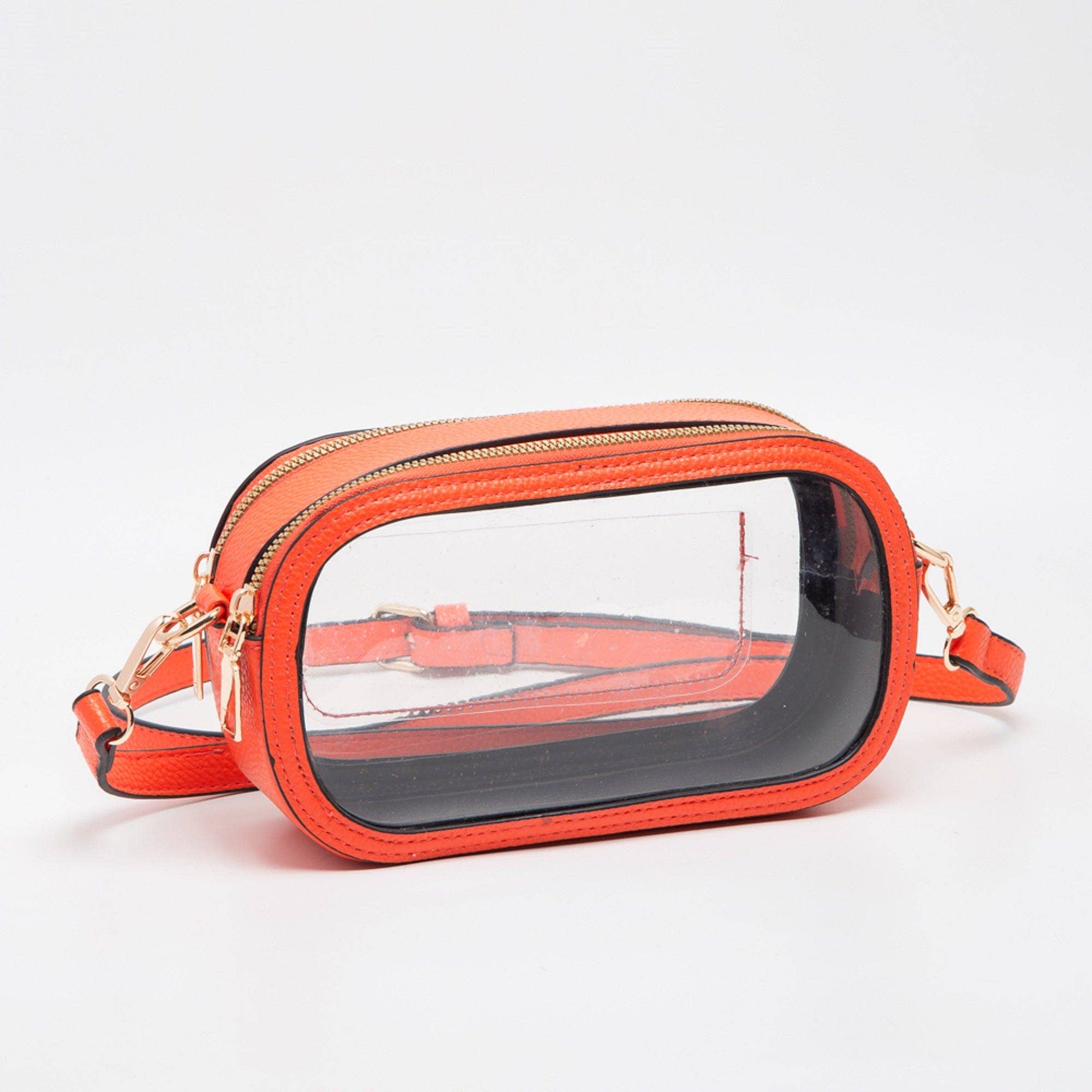 Double Zipper Oval Clear Gameday/Stadium Bag