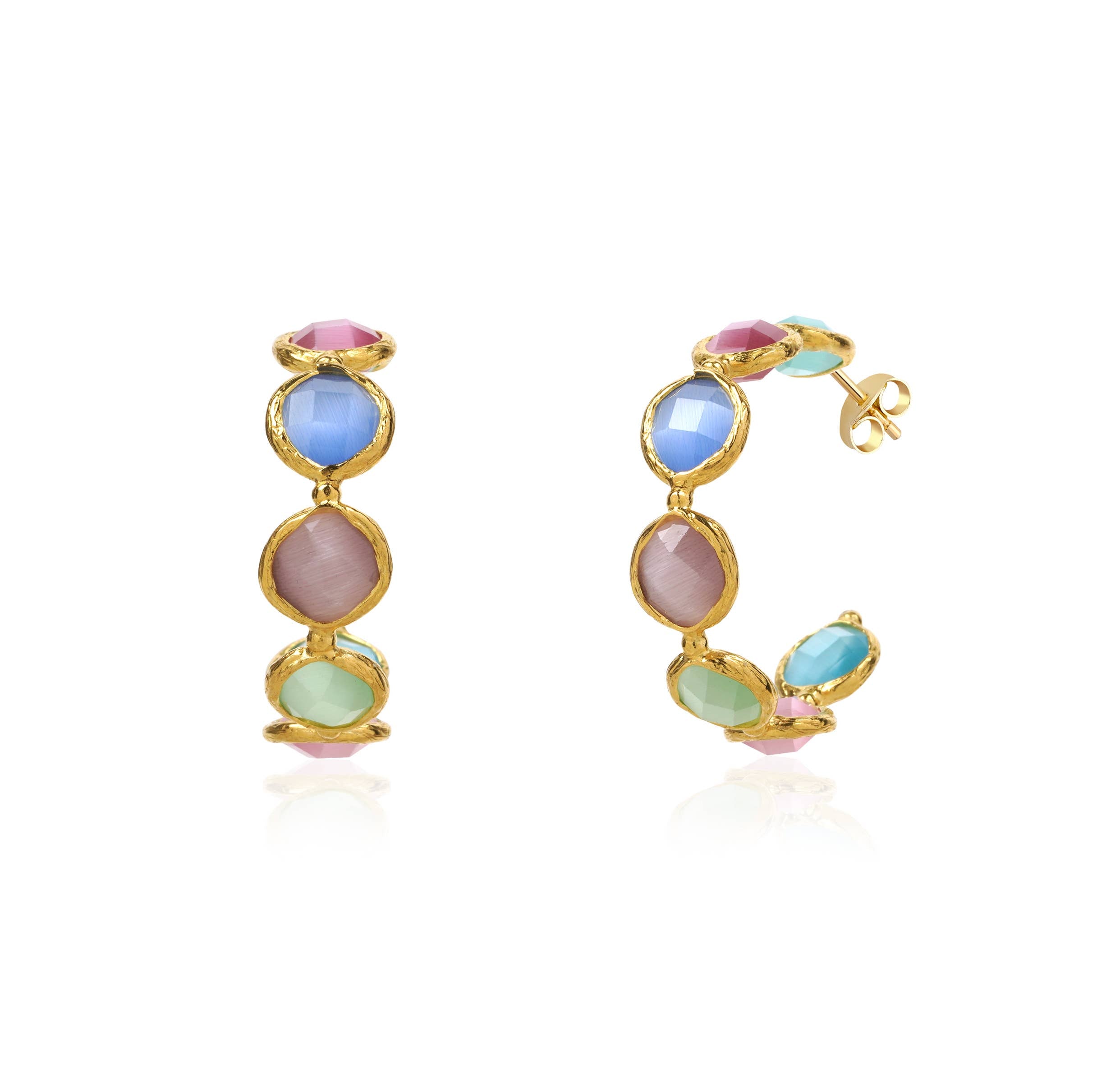 CORE | CAT'S EYE HOOP EARRINGS