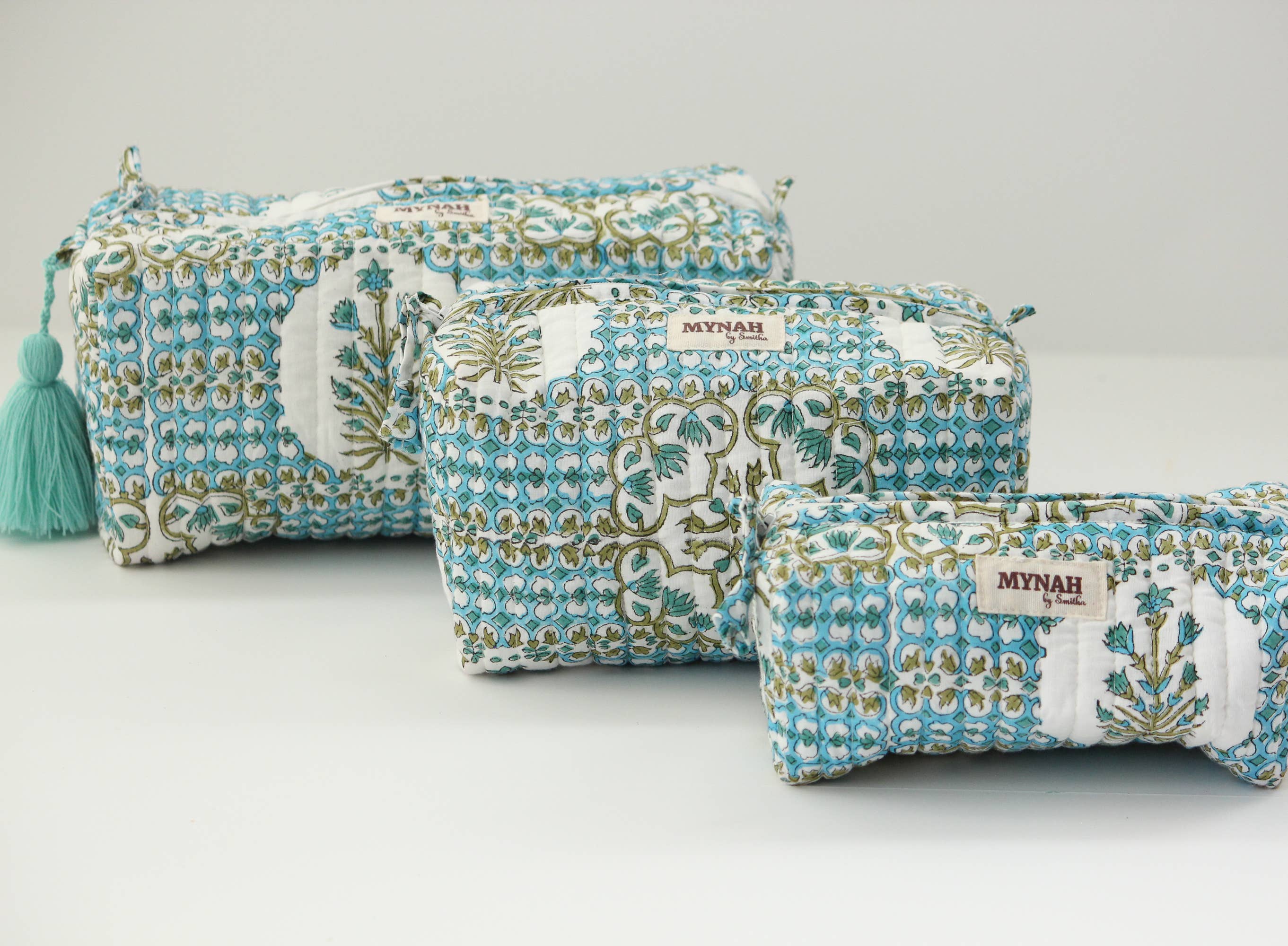 Moroccan tile print travel/make up/organizer/bag