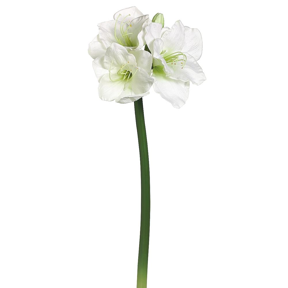 29″ Amaryllis Spray White