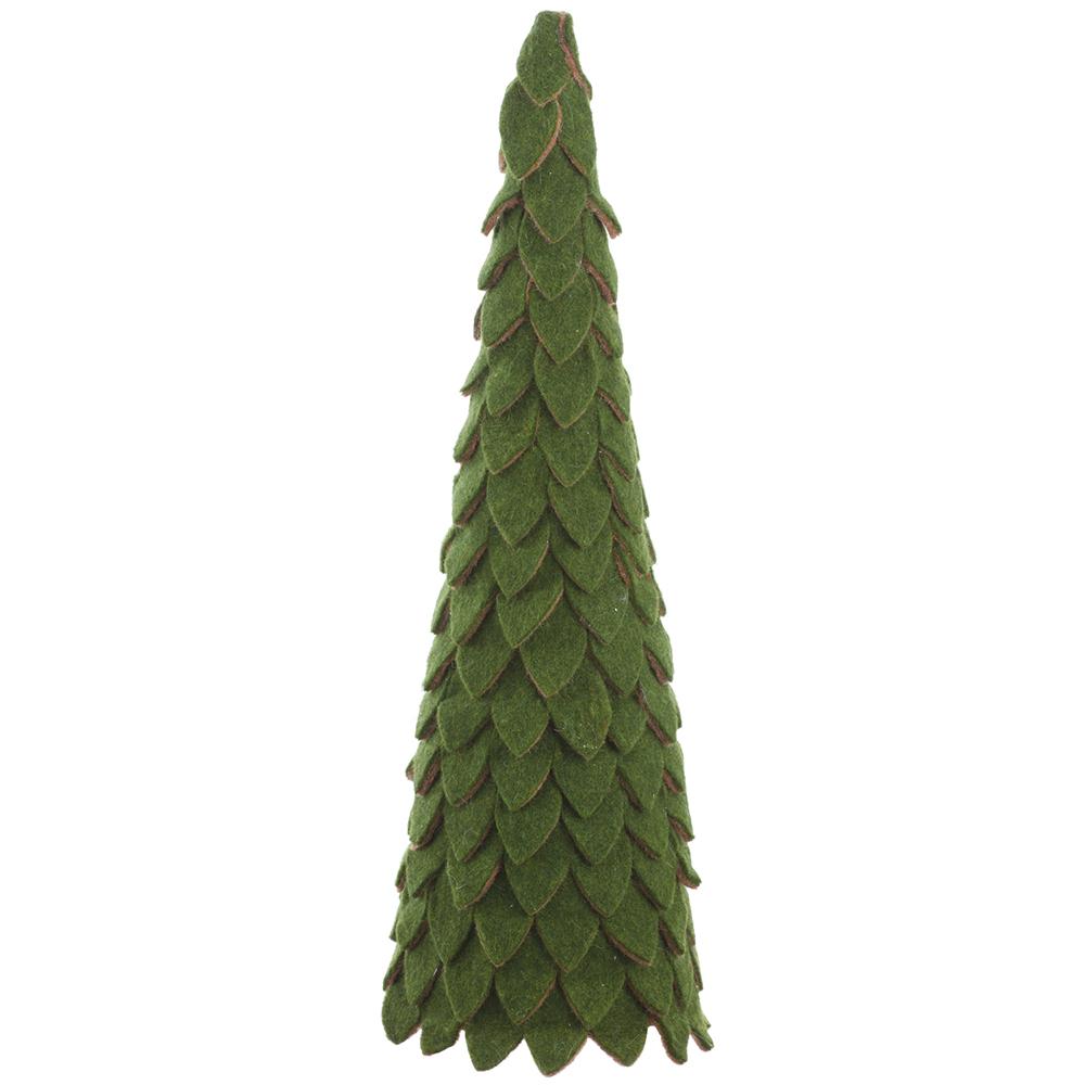 Felt Leaf Cone Topiary