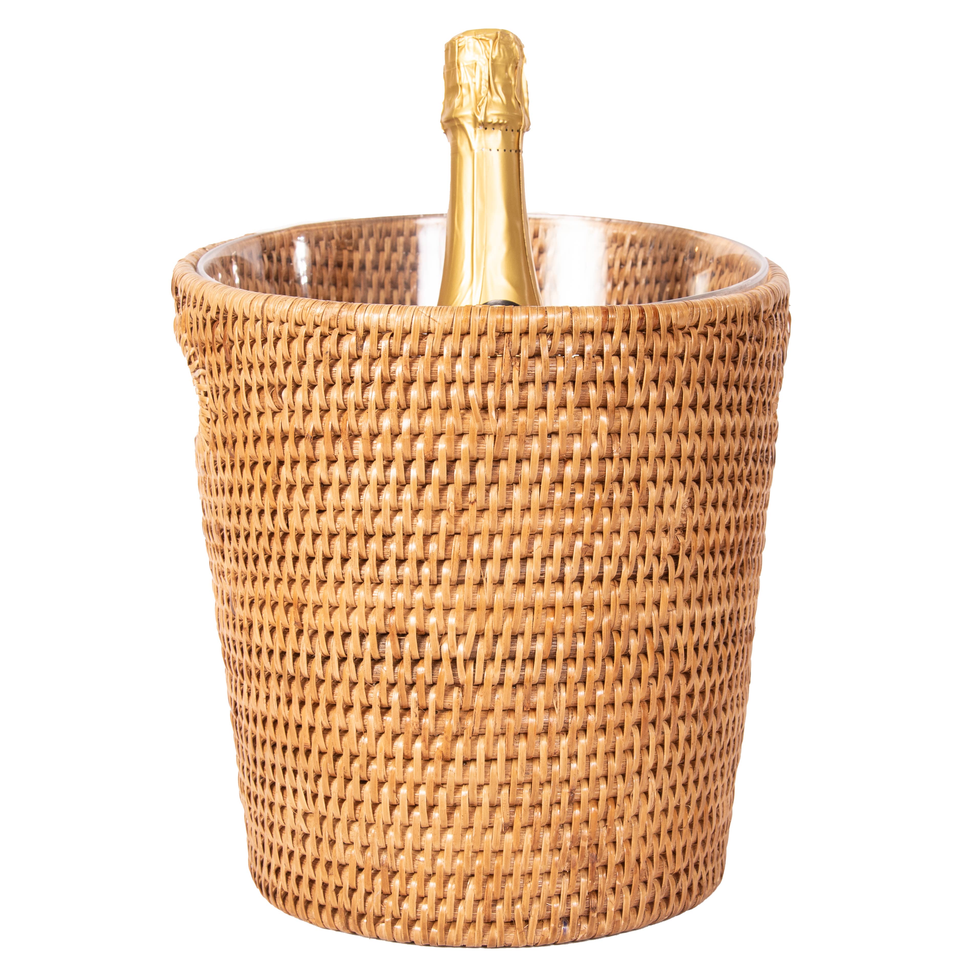 Artifacts Rattan™ Small Champagne Bucket with Acrylic