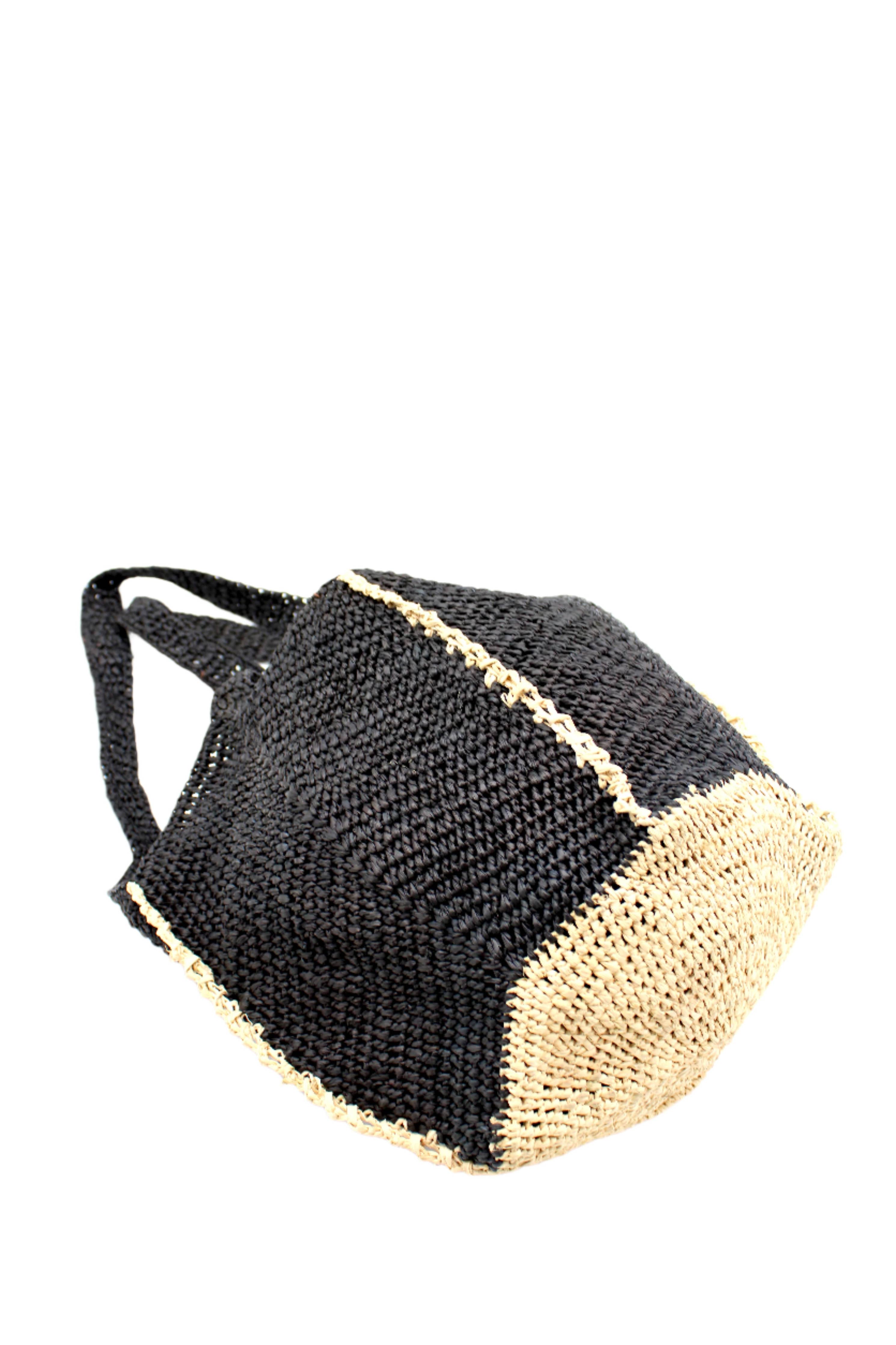 Sea See Crochet Straw Shoulder Bag