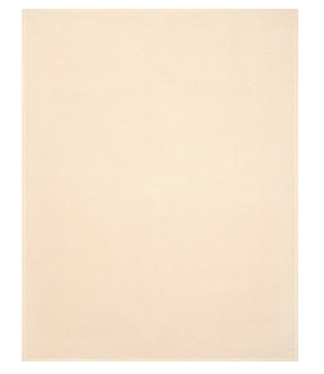 Harborview Herringbone Cream Blanket