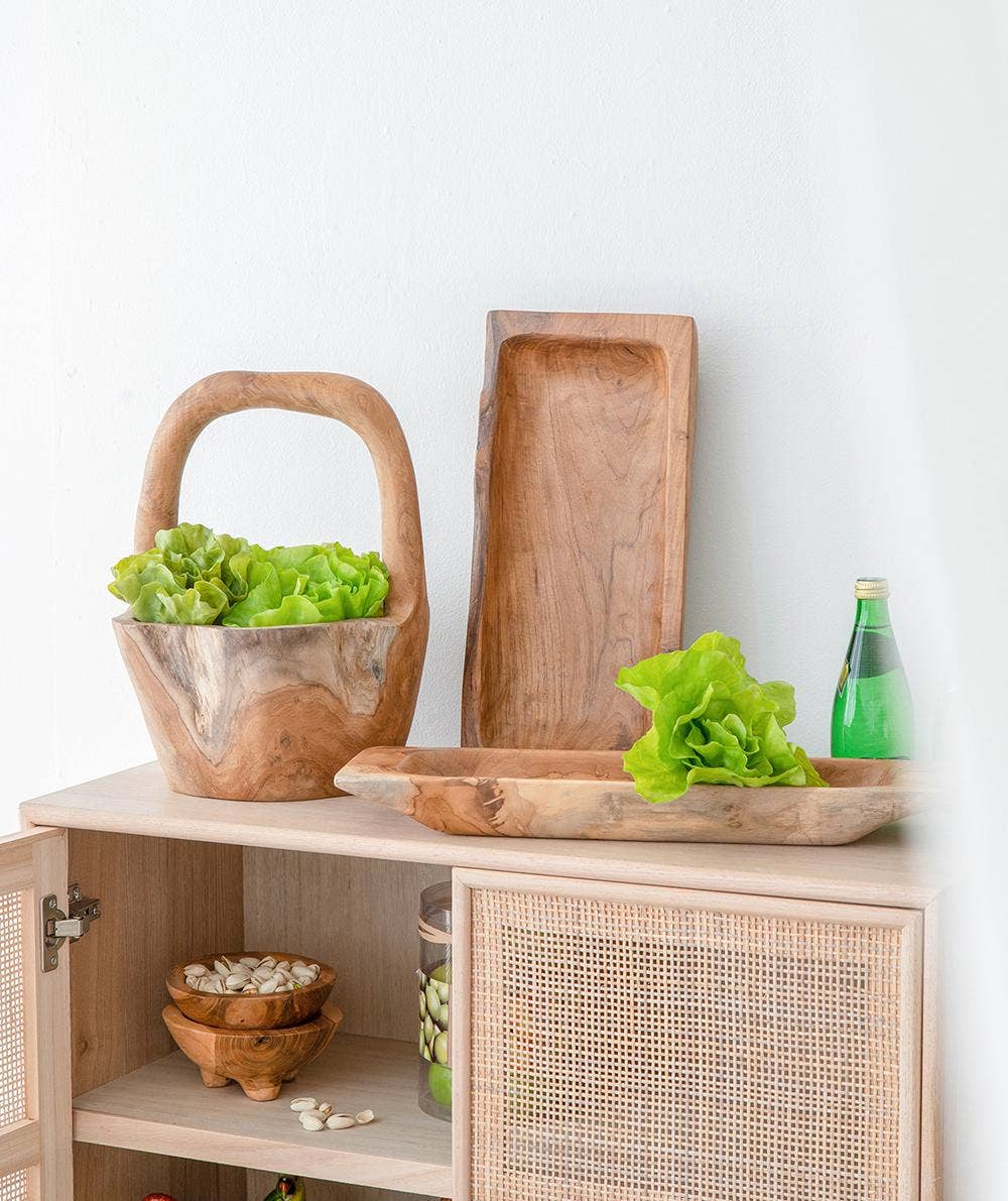 Teak Rect Tray