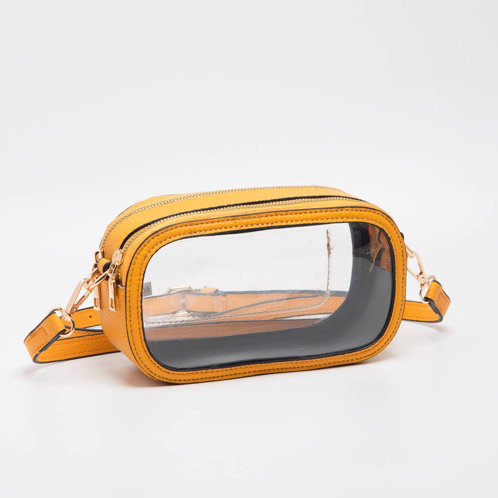 Double Zipper Oval Clear Gameday/Stadium Bag