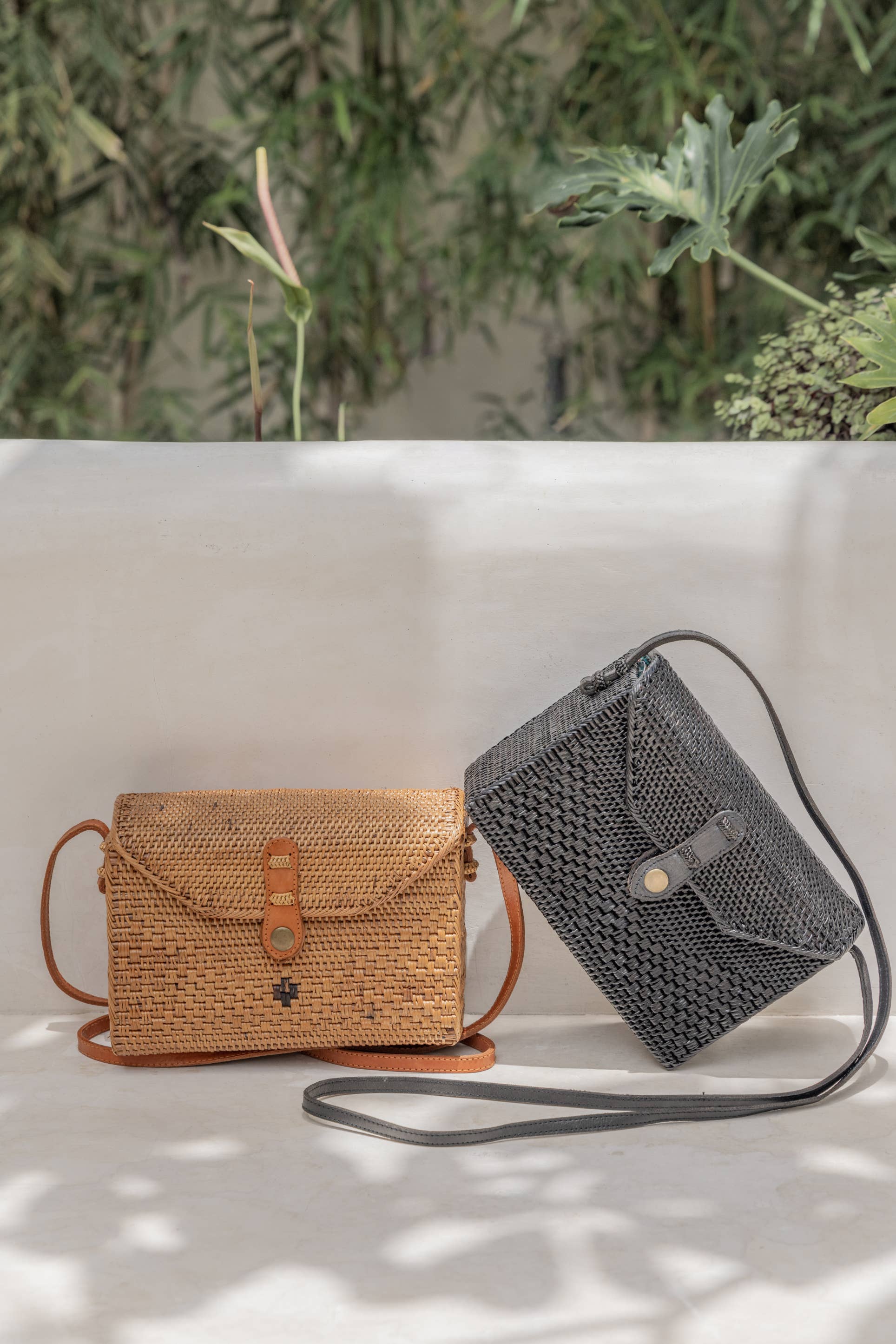 Kota Rattan Purse in Natural