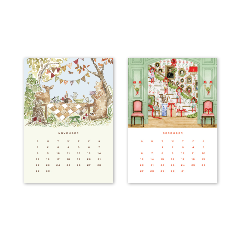 2026 Desktop Calendar with Easel