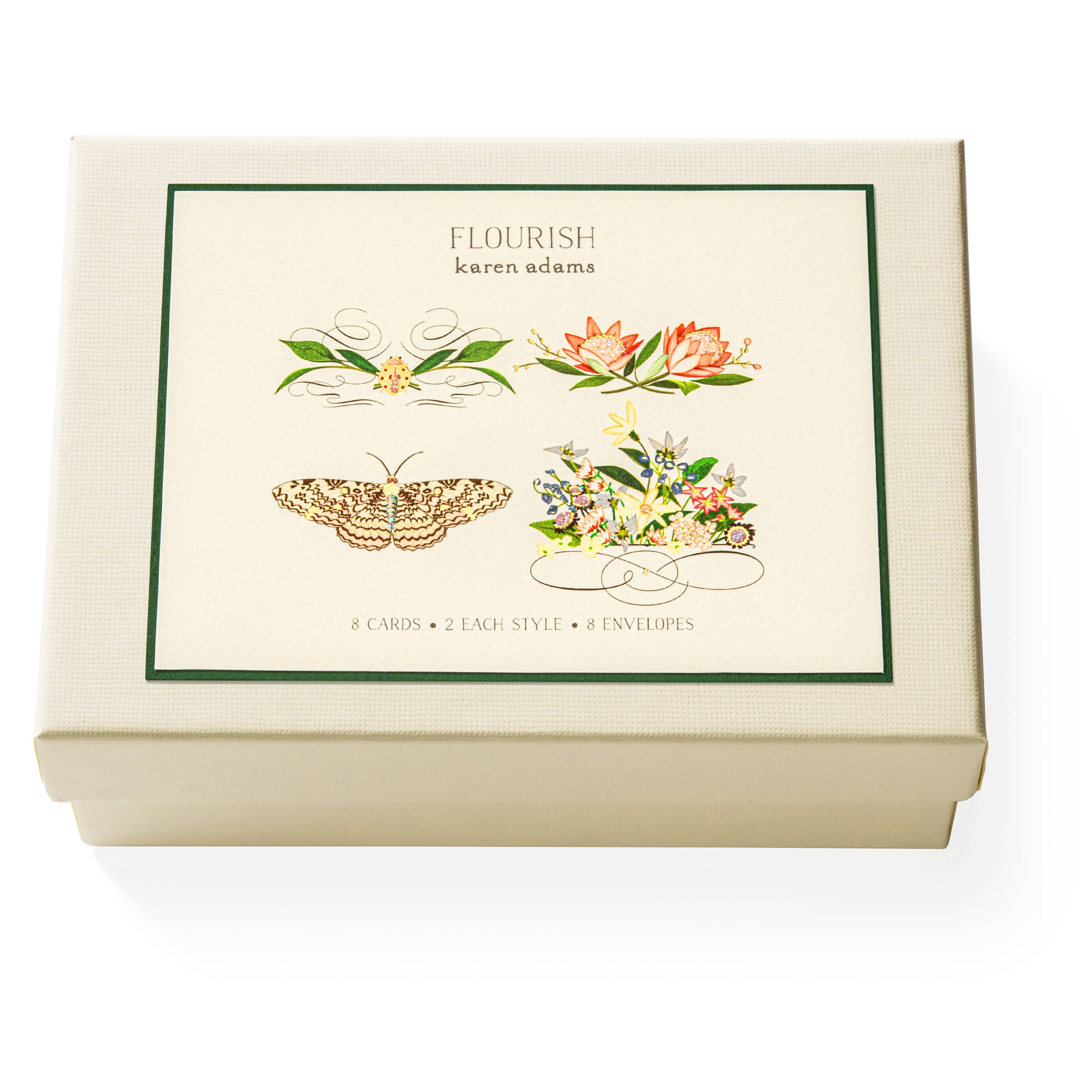 Flourish Note Card Box
